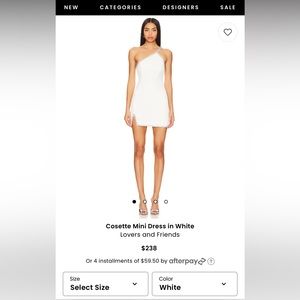 Lovers and Friends - Cosette Mini Dress Worn once dry cleaned size small